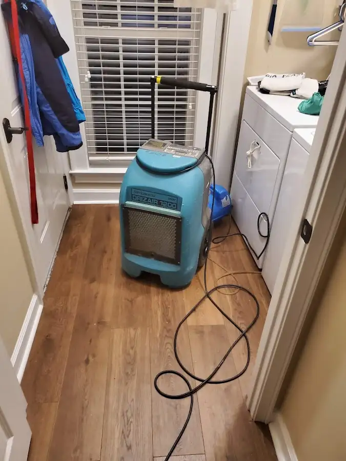Commercial dehumidifier deployed for Flood Damage Cleanup in Bridgewater Town
